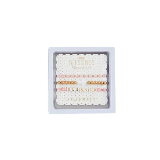 Cross Beaded Bracelets Set