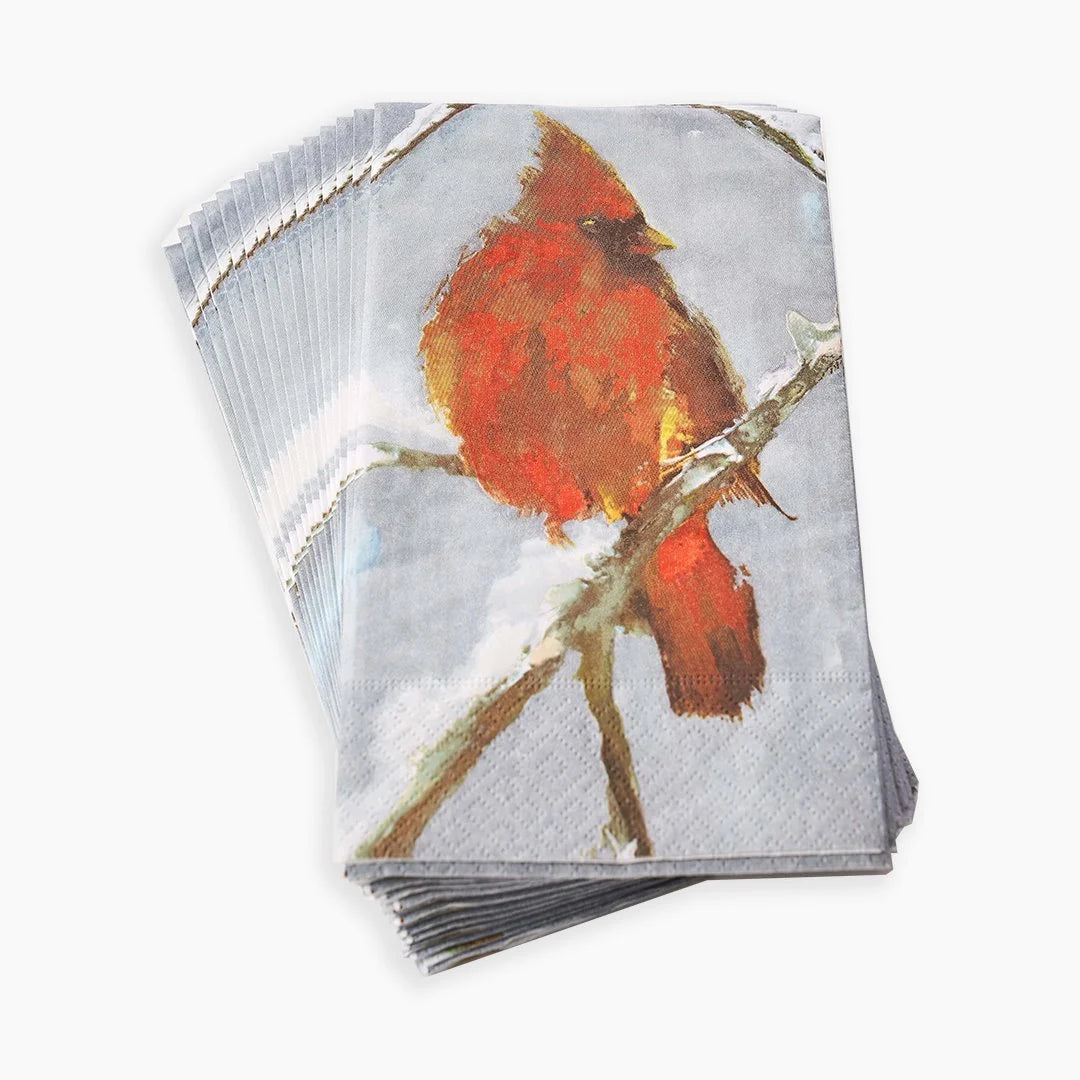 Winter Song Cardinal Guest Towels